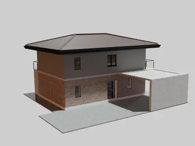 Modern Villa House 3D model