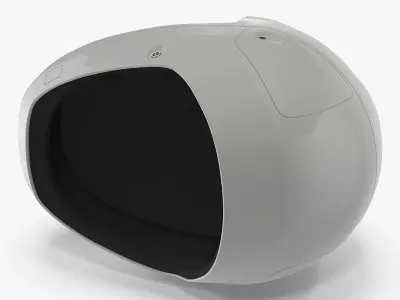 Futuristic Space Helmet 3D model