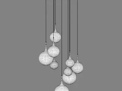 81309x Globo Lightstar Chandelier 3D model