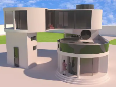 3d modern villa 3D model
