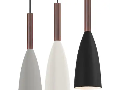 Flute Minimalist Nordic Kitchen Pendant Light 3D model