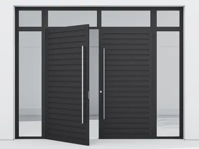 Aluminium door 50 3D model