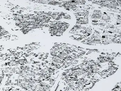 Saint Petersburg Streets and Buildings 3D model