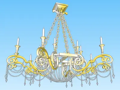 chandelier 06 3D model