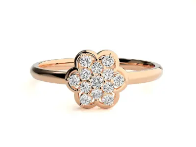 Women ring 3D print model 143