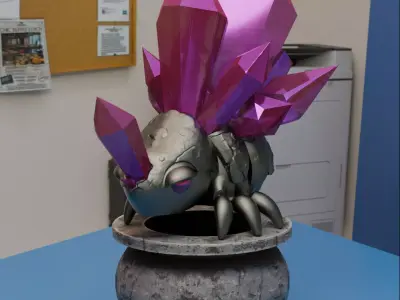 Crystal Bug Controller Stand 3D print model