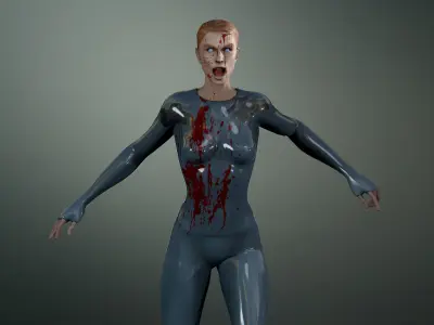 Mother from Raised by Wolves Low-poly 3D model