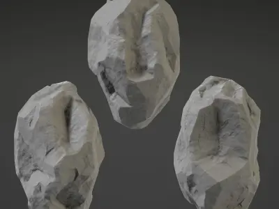 Stone Big - 4th Low-poly 3D model