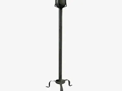 Medieval Torch V03 Low-poly 3D model