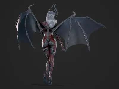 Succubus - Game Ready Low-poly 3D model