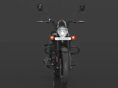 Bajaj Avenger 160 Street Ebony Black Low-poly 3D model