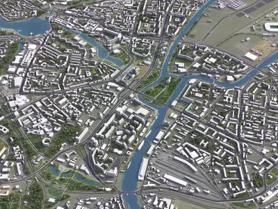 Kaliningrad  Low-poly 3D model