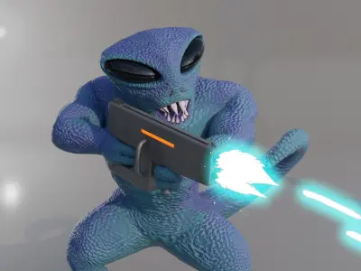 Alien Soldier Version 2 3D model
