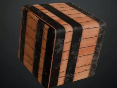 Polished Natural Pine Wood Planks PBR Seamless Texture