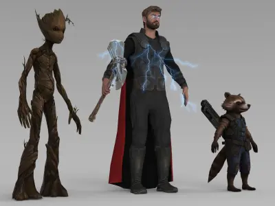 Thor Infinity War 3D model