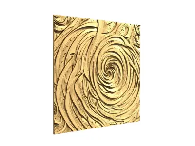 decor set wall panel ornament mural CNC 03 3D print  3D print model purchase