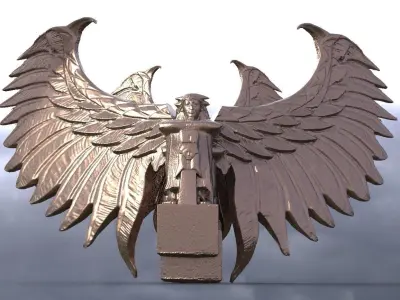 Egyptian Sun Statue 2 designs 3D model