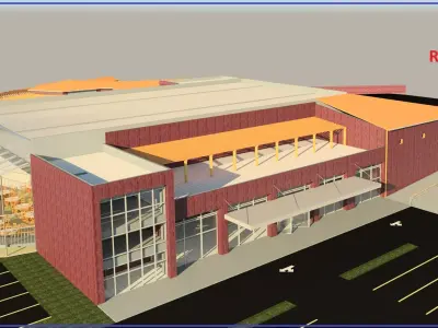 Wedding Hall Project Revit Model 3D model