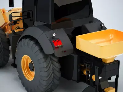 Snowplough Tractor 3D model
