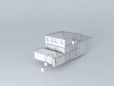 Houses 2 3 building 3D model