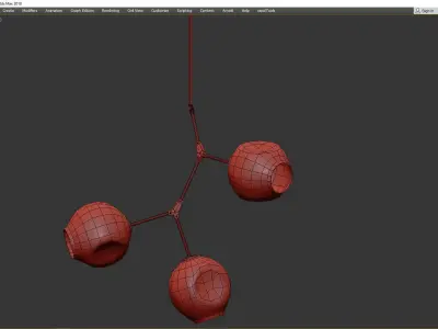 BRANCHING BUBBLES BB 03 31 Low-poly 3D model