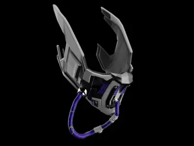 Sci-Fi Facemask Cyberpunk 3D model