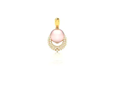 Women Pendant 3DM STL OBJ FBX Render Details 3D print model 29