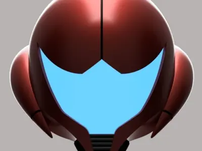 Metroid Fusion Helmet 3D print model