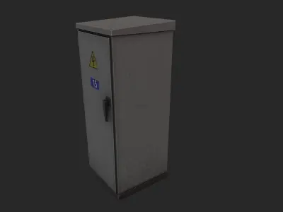 Electrical Box 4 Low-poly 3D model