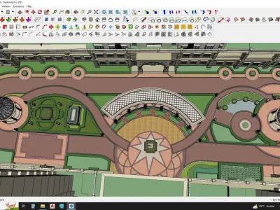 Apartment building in classical style sketchup exterior 3D model