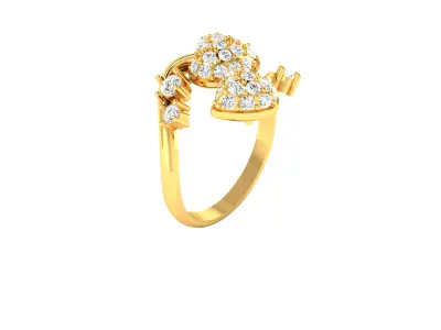 Women Ring  Render 3dm STL OBJ FBX Details 3D print model 49