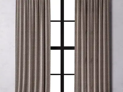 Curtain 5 blackout 3D model