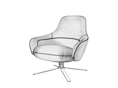 Moa Low Back Chair 3D model