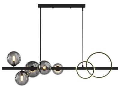 Bubi Chandelier Low-poly 3D model