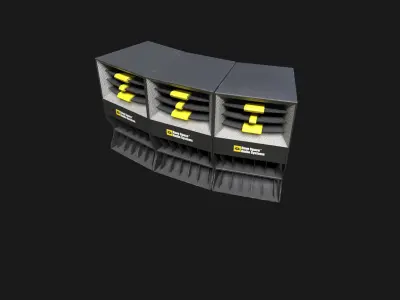 RaveSpace PA Free Audio Systems Speaker Set Free low-poly 3D model