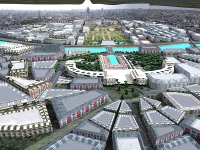 Paris City Low-poly 3D model buy