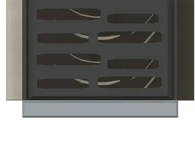 Concrete Linear Trench Drain System V150 1000mm Channel with Slo 3D model