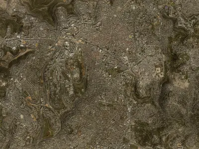 Jerusalem - 3D City Terrain  3D Model Pack