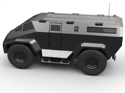 military apc 3D model