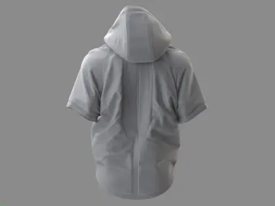 Cyberpunk Jacket - Marvelous Designer  3D model