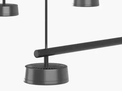 Devorm Split Straight Rail Pendant Lamps 3D model