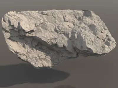 Scanned stone wall pack A 3D model