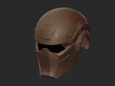 MIDJOURNEY DESIGN PRINTABLE HI-TECH HELMET STL 3D print model