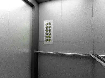 3D Elevator - Low-poly 3D model