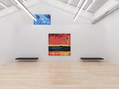 Art Museum Gallery Interior 7 Low-poly 3D model
