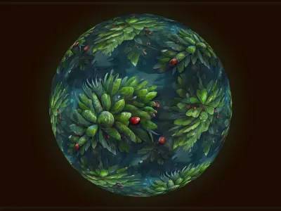 Grass Pine Forest Floor --20 TEXTURES-- Hand-painted --PACK 4--- Texture