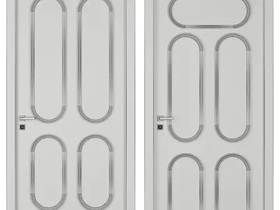 Entrance door set217 3D model