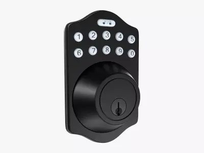Electrical Door Lock with a Keypad A01 3D model