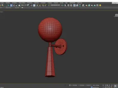 Worlds Away Shelly Wall Sconce Low-poly 3D model