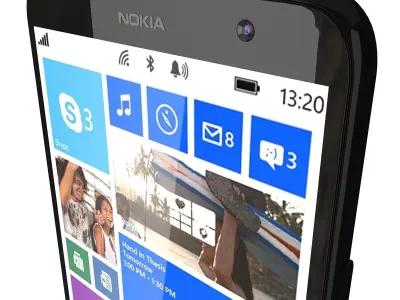Nokia Lumia 1320 black 3D model